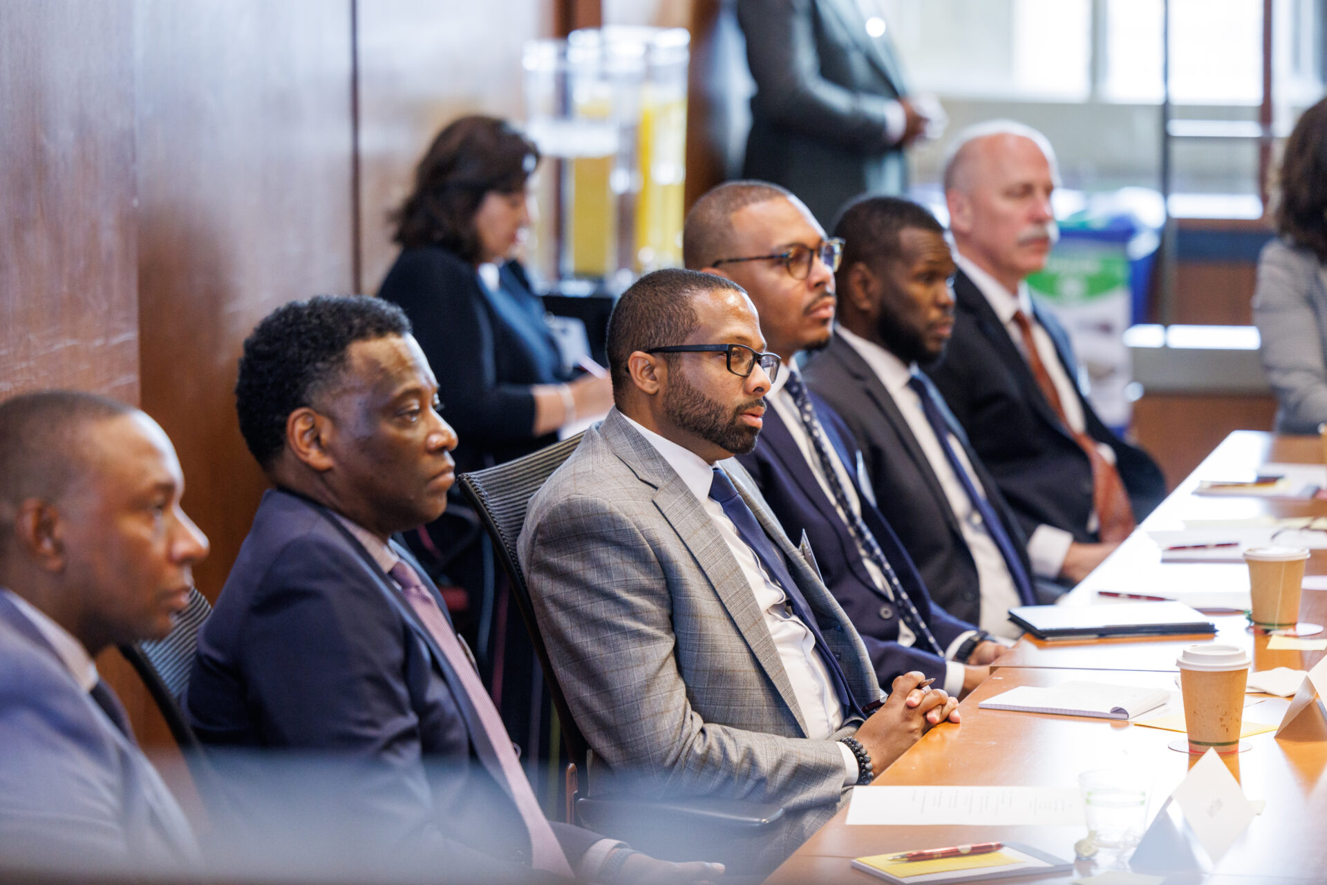 America's Urban Campus meeting including UIC Chancellor Marie Lynn Miranda and City of Chicago Mayor Brandon Johnson on Tuesday, November 12, 2024 at University Hall.